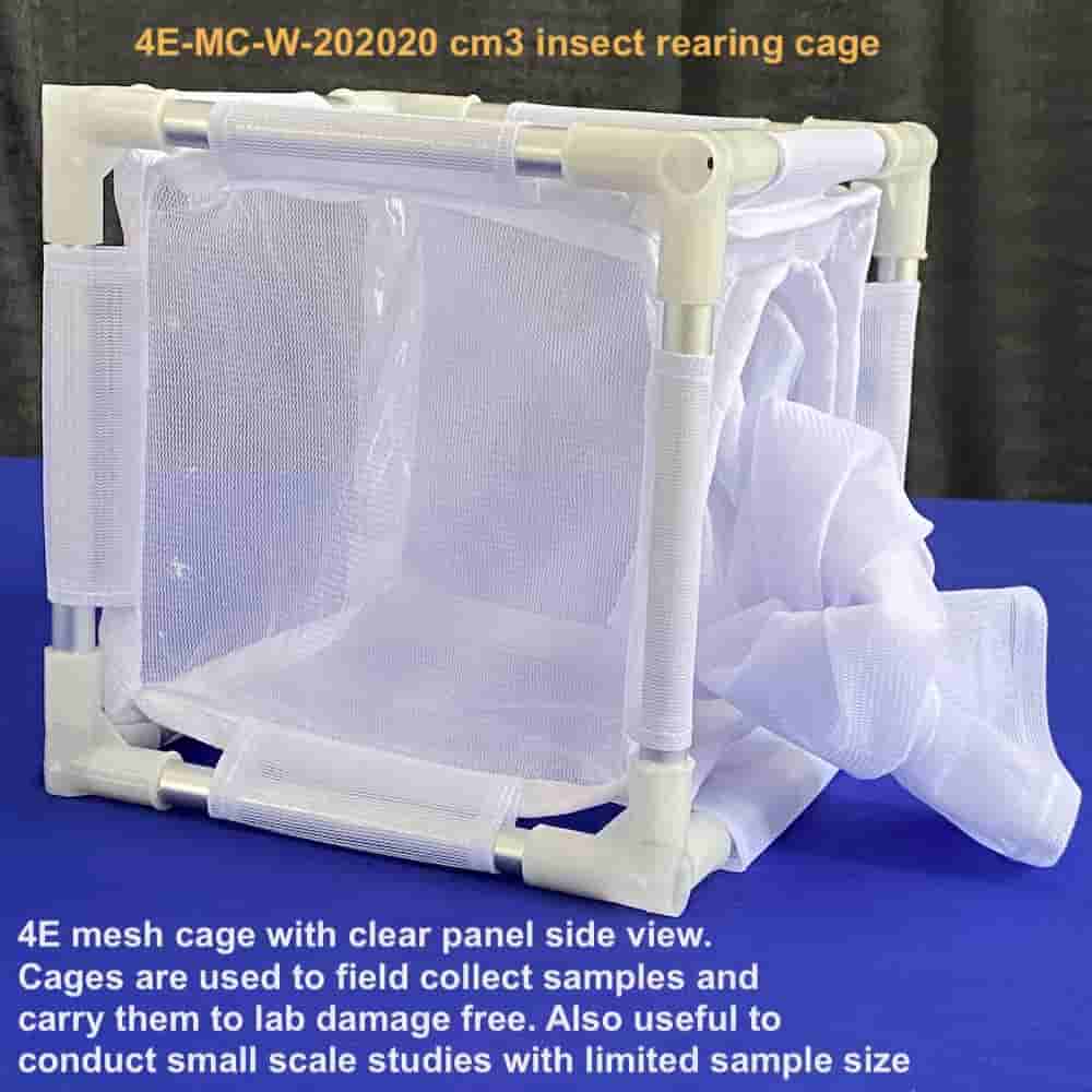 4E-MC-W-252525 Eco Mesh Clear White Insect Cage 4E-MC-W-252525 Eco Mesh Clear White Insect Cage