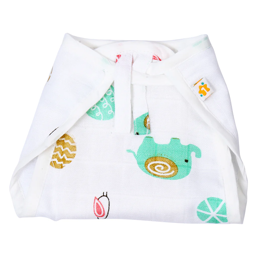 1st Step 100% Muslin Washable Reusable Baby Nappies