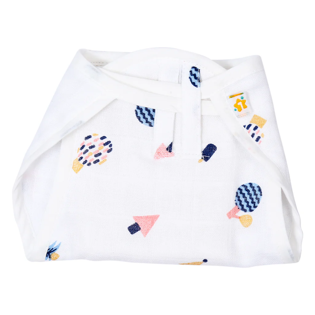 1st Step 100% Muslin Washable Reusable Baby Nappies