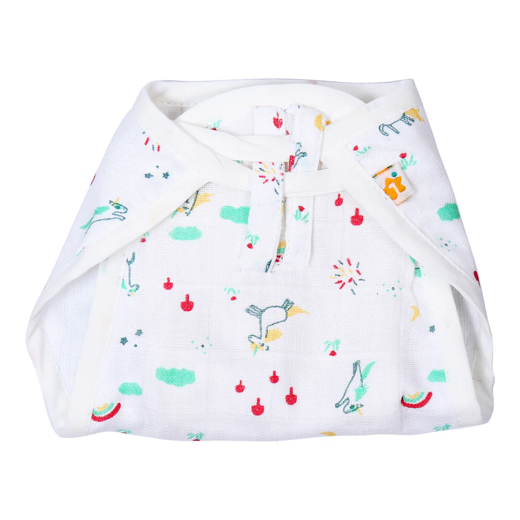 1st Step 100% Muslin Washable Reusable Baby Nappies