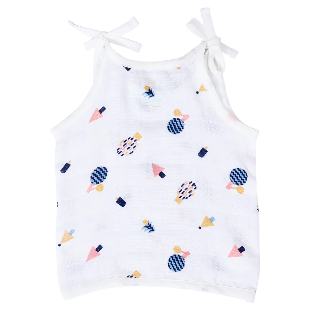 1st Step Muslin Knot Jhabla - Small (0-3 Months)