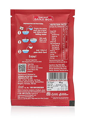 GANJI BOX Instant Ragi Millet Ganji GANJI BOX Instant Ragi Millet Ganji