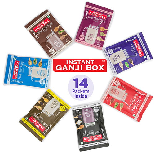 ASSORTED Instant Ganji - Pack of 14 ( Each 45g Pouch) ASSORTED Instant Ganji - Pack of 14 ( Each 45g Pouch)