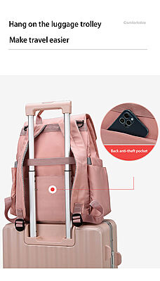 Large Capacity Mommy Bag Large Diaper Bag Baby Diaper Backpack with Insulated Pockets