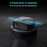 Portronics Beem 490 Smart LED Projector | 1080p Full HD, Auto Focus, Streaming Apps, 6000 lm | Portable Projector with Remote Controller (Black) Portronics Beem 490 Smart LED Projector | 1080p Full HD, Auto Focus, Streaming Apps, 6000 lm | Portable Projector with Remote Controller (Black)
