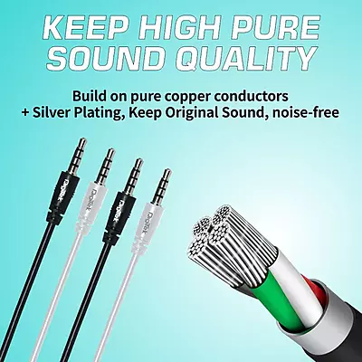 Digitek AUX Cable 1.5m DC 1.5M AUX for Smartphone (‎DC2M)