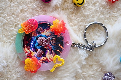 ANIME INSPIRED PHOTO KEYCHAIN