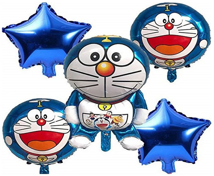 5 PC Doraemon Theme Foil Balloon 5 PC Doraemon Theme Foil Balloon
