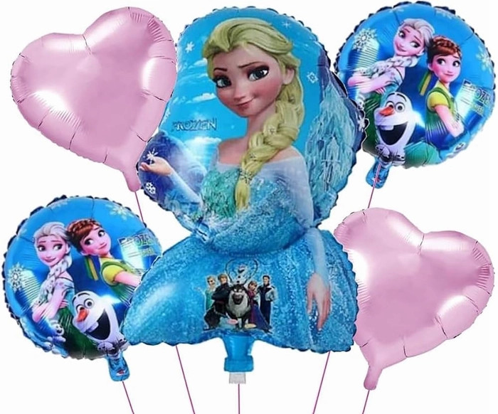 5 PC Frozen Theme Foil Balloon 5 PC Frozen Theme Foil Balloon