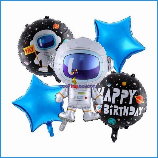 5 PC Space Theme Foil Balloon 5 PC Space Theme Foil Balloon