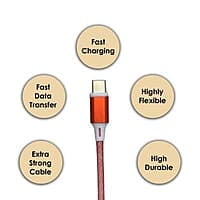 Champion 65W SuperVOOC Type-C Data Sync & Fast Charging Cable , Compatible with Samsung, Mi, Realme, Oppo, Vivo, OnePlus, Nothing Devices, Fishnet , 100cm (Red) Champion 65W SuperVOOC Type-C Data Sync & Fast Charging Cable , Compatible with Samsung, Mi, Realme, Oppo, Vivo, OnePlus, Nothing Devices, Fishnet , 100cm (Red)
