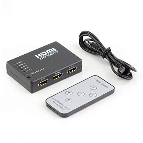 HDMI Switcher with PIP & IR Remote Control Multiple Devices on a Single Screen, Supports UHD for Bluray, PVR/Netflix/Roku/Kodi Box, PS4/PS3 HDMI Switcher with PIP & IR Remote Control Multiple Devices on a Single Screen, Supports UHD for Bluray, PVR/Netflix/Roku/Kodi Box, PS4/PS3