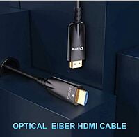 HDMI Fibre 165 Feet Fiber Optic HDMI Cable with 4K 30Hz and 1080p 60Hz HD Video 3D HDCP CEC High Speed Supported (50 Meters