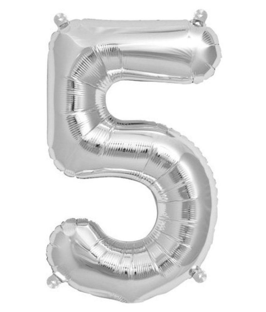 The Magic Balloons Store-16" FOIL Balloons - Silver Numbers