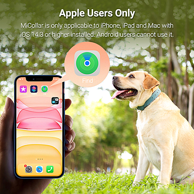 MiTag with Collar (Dogs)- Pet Anti-Loss Device