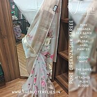 PURE ORGANZA SILK SAREE FLCSORZ22310