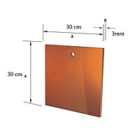 Pure Copper Earth Plate (300mm x 300mm x 3mm)