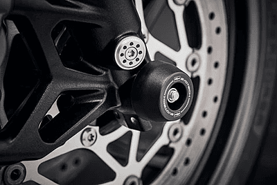 Evotech Front Spindle Bobbins for Triumph Trident 660 2021 Onwards & Triumph Tiger 660 Sport 2022 Onwards & Triumph Street Triple 765 R / RS 2020-2022 & Triumph Street Triple 765 R / RS 2023 Onwards