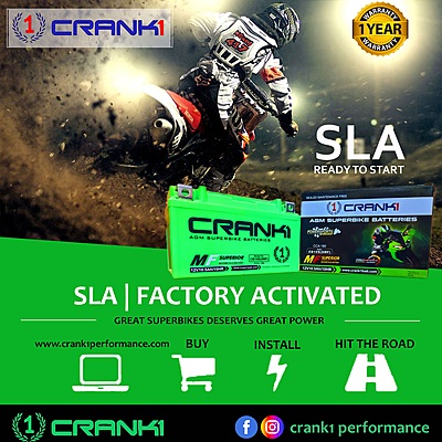 Crank1 Battery (CB20L-BS) Crank1 Battery (CB20L-BS)