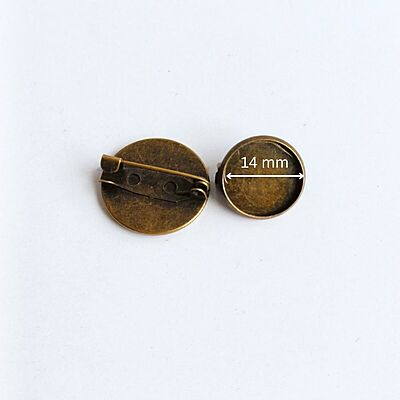 Circle Brooch Bezel Antique Bronze Circle Brooch Bezel Antique Bronze