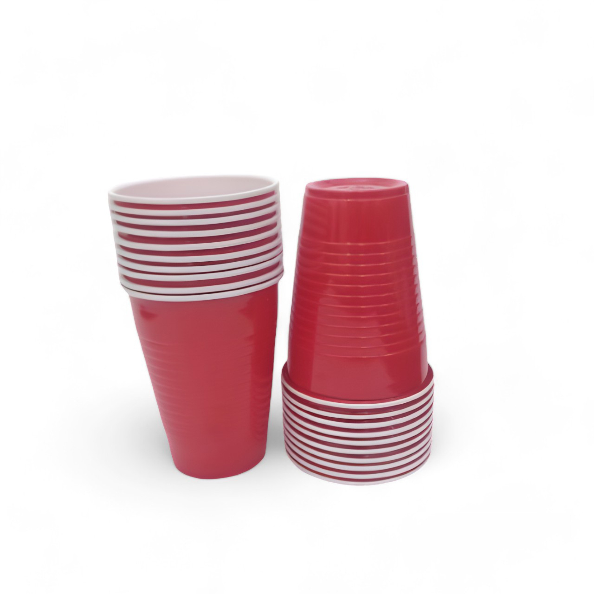 Red Pong Glasses Set of 20 - 360ml | Beer Pong | Reusable Drinking Cups | Glasses for Parties |  Bachelor | Wedding | New Year | Party Glasses -for Games & Parties