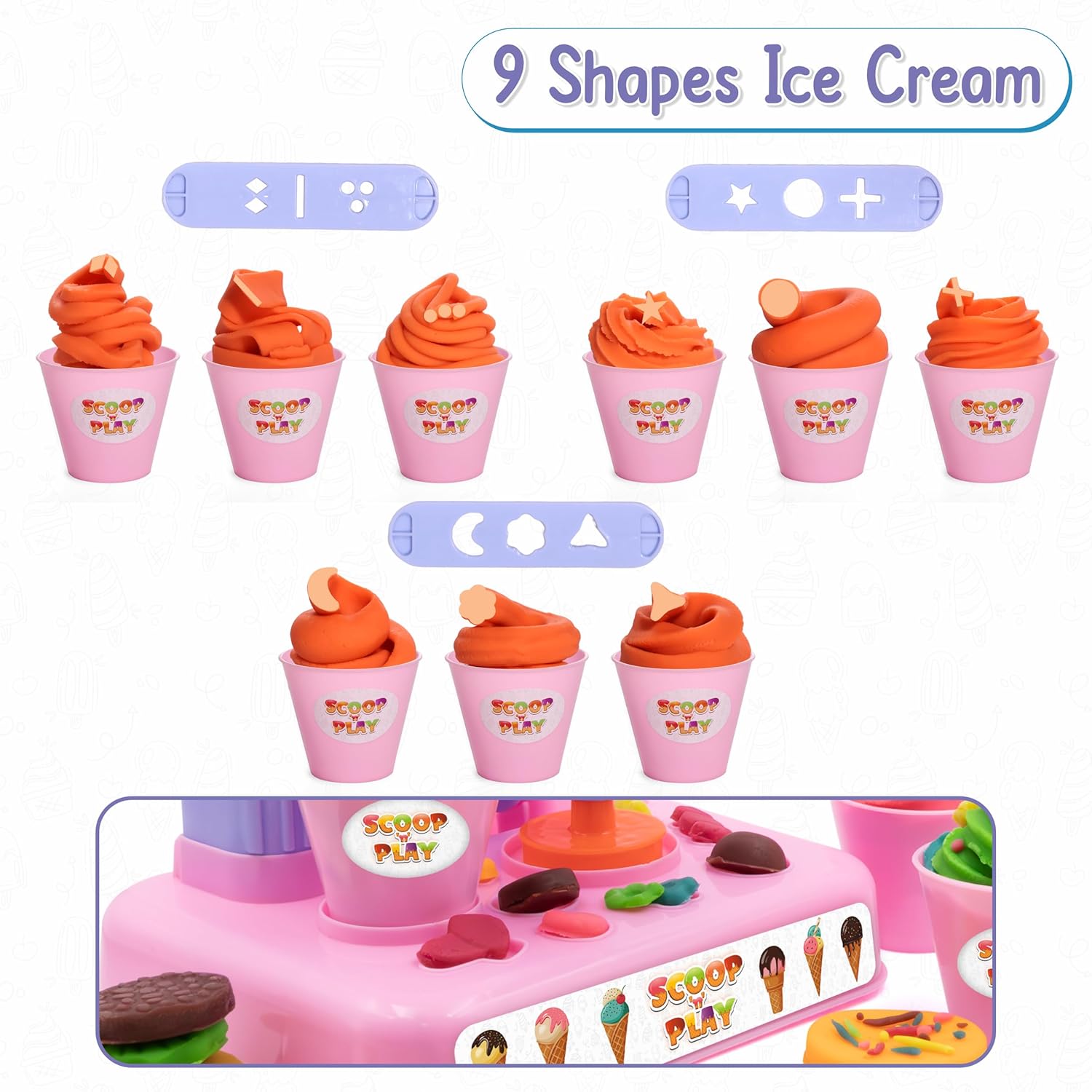 Scoop n Play, Play Dough Ice Cream Maker Set Scoop n Play, Play Dough Ice Cream Maker Set