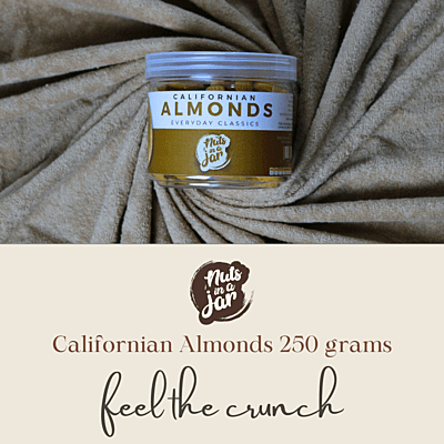 Nuts in a Jar Californian Almonds Everyday Classics 250 Grams
