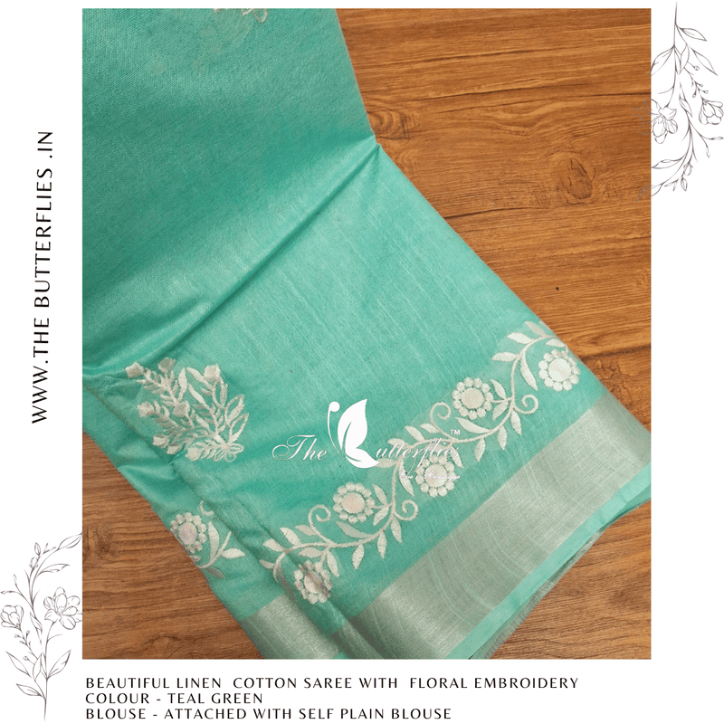 LINEN COTTON SAREE YBRSLIN23483 LINEN COTTON SAREE YBRSLIN23483