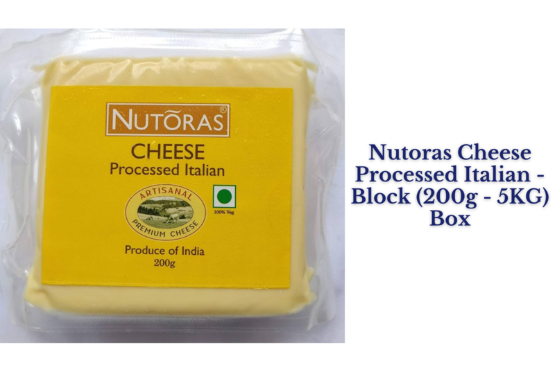 Nutoras Cheese Processed Italian - Block (200g - 5KG) Nutoras Cheese Processed Italian - Block (200g - 5KG)