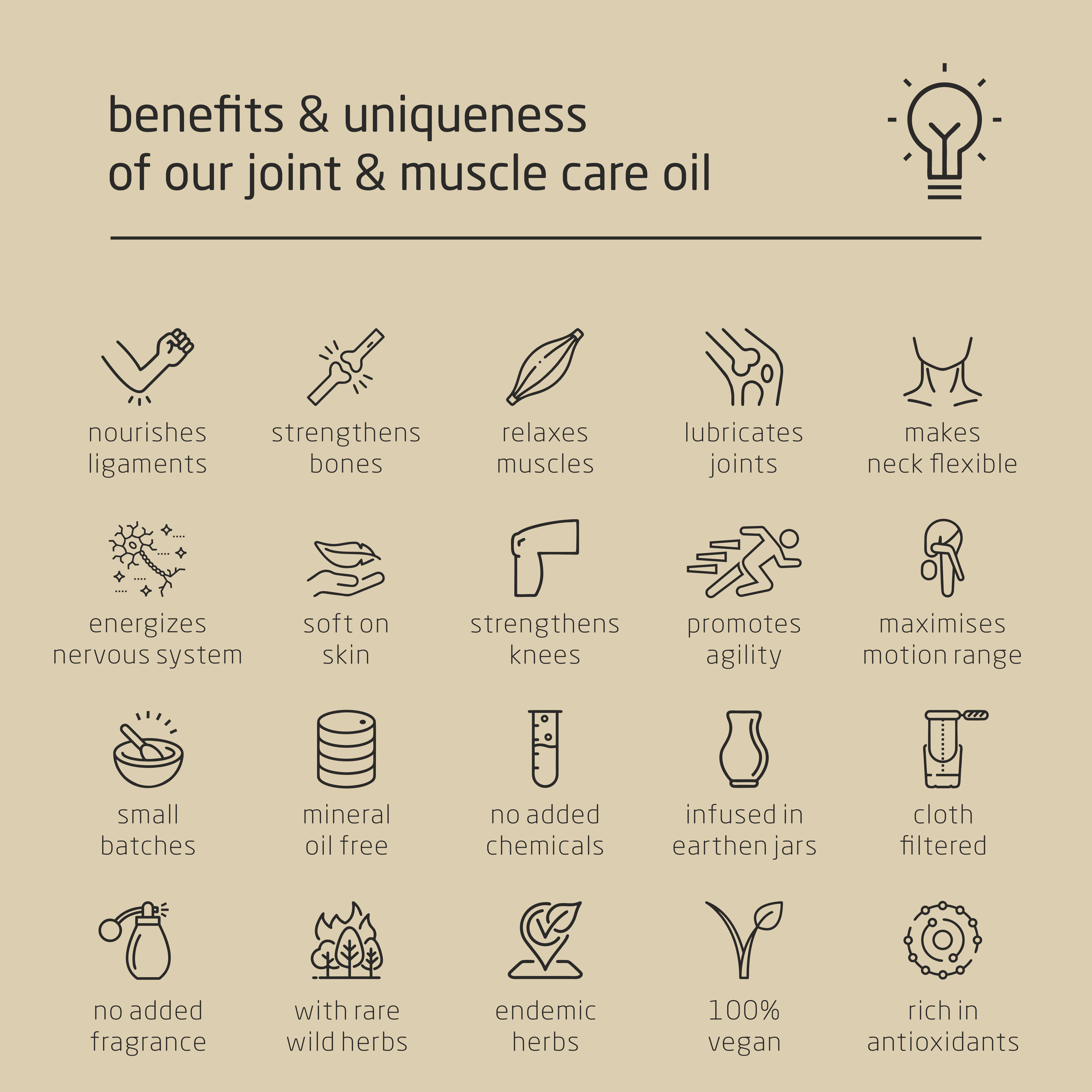 Premium Herbal Cold-Infused Joint & Muscle Care Oil - 100ml Premium Herbal Cold-Infused Joint & Muscle Care Oil - 100ml
