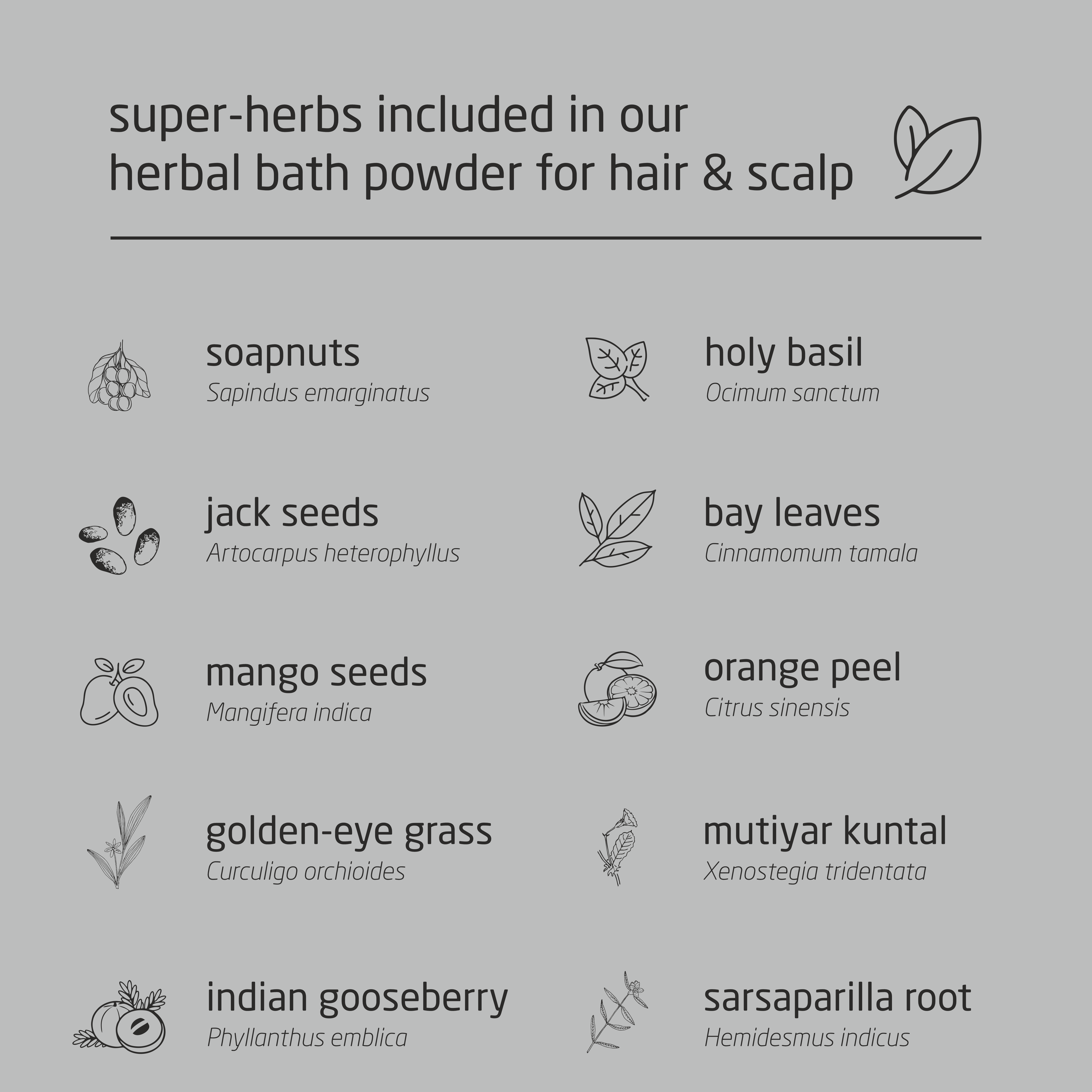Super Premium Unisex Herbal Bath Powder for Hair & Scalp - 500g Super Premium Unisex Herbal Bath Powder for Hair & Scalp - 500g
