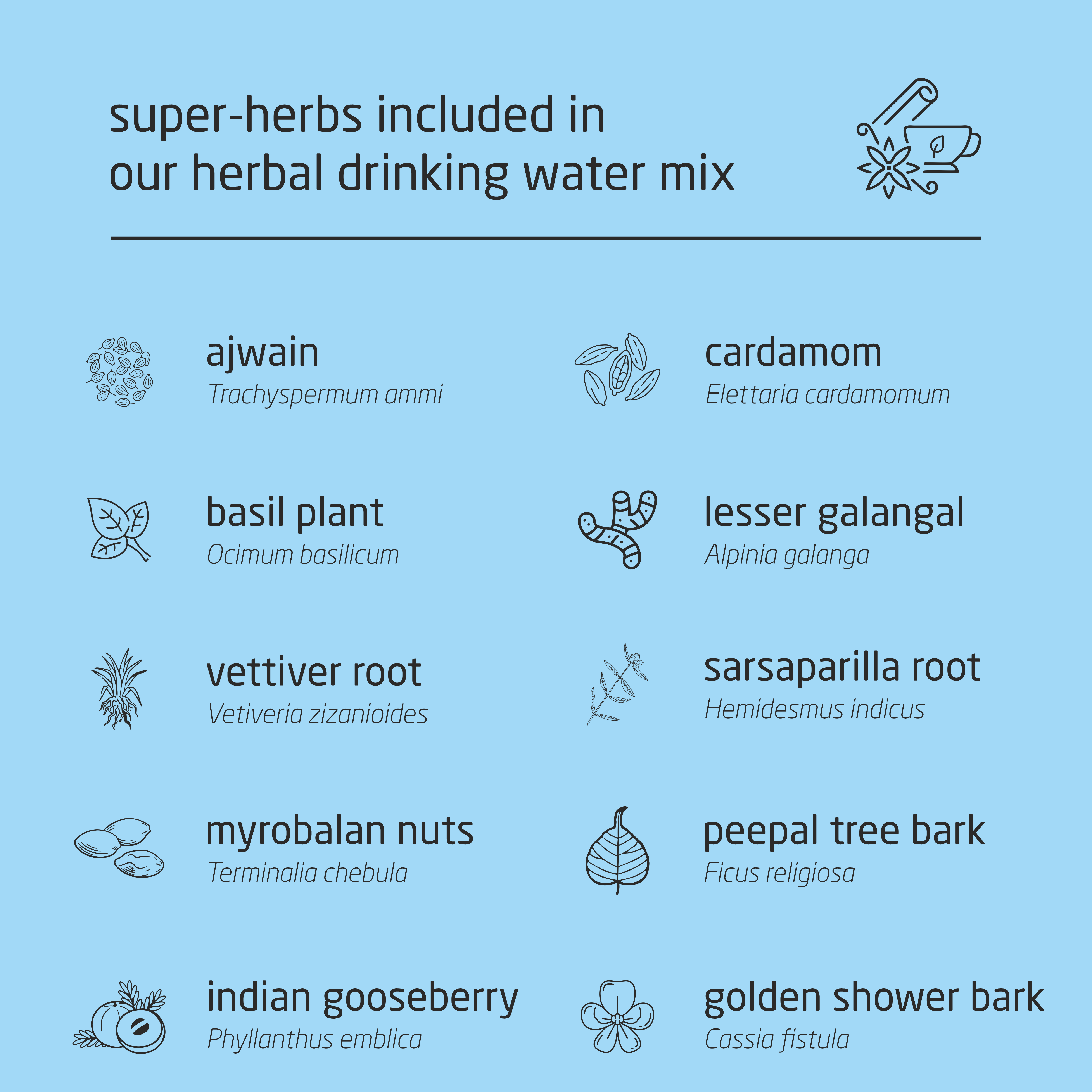 Super Premium Herbal Drinking Water Mix - 50g Super Premium Herbal Drinking Water Mix - 50g