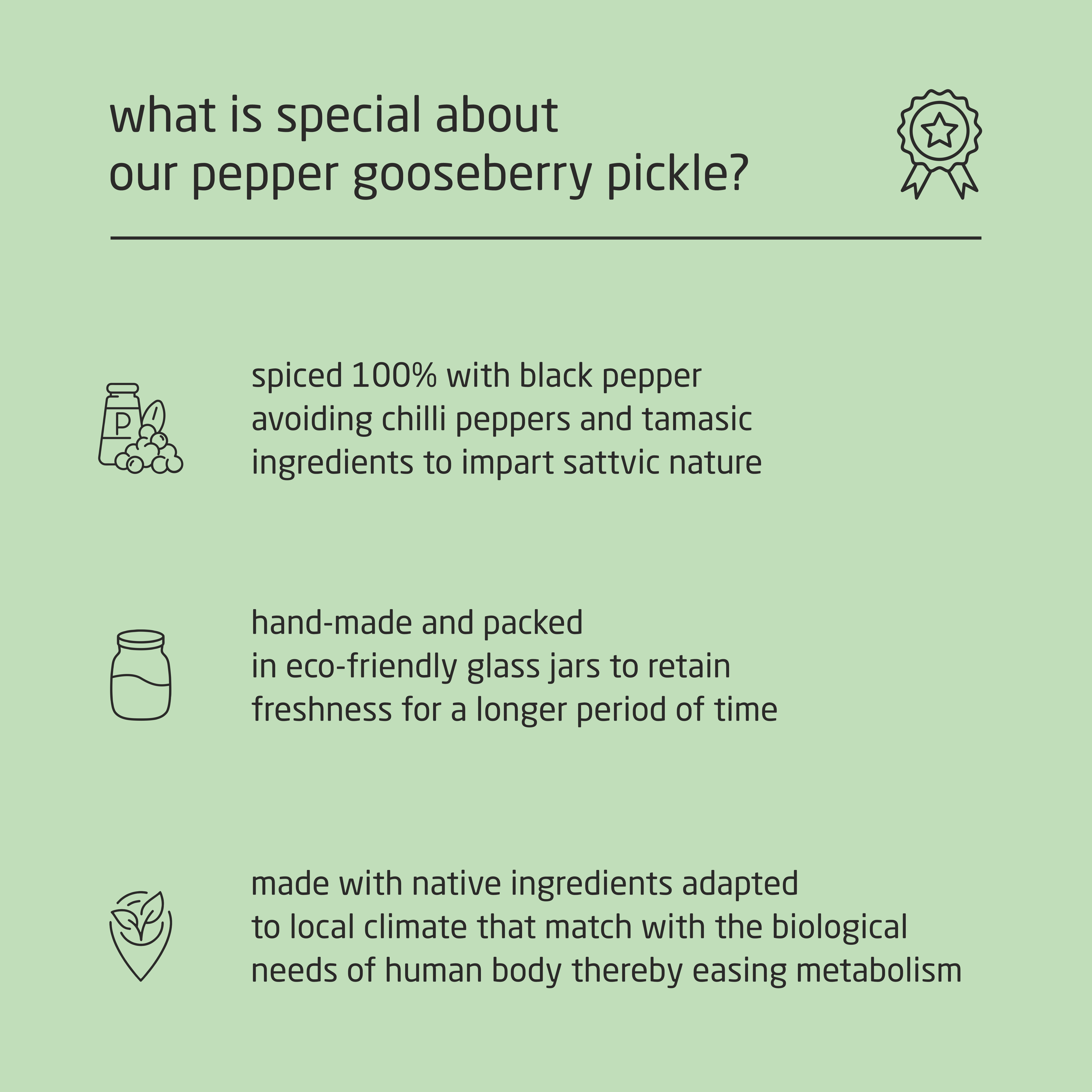 Premium Pepper Wild Indian Gooseberry Pickle - 200g Premium Pepper Wild Indian Gooseberry Pickle - 200g