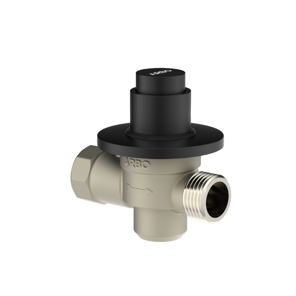 Round Forged Brass Metropole Flush Valve