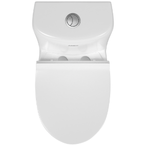 OPC-18112PP Elite Washdown One Piece Closet S Trap (9" Inch) With Soft Close Seat Cover, Hinges, Fixing Accessories Set and Accessories Set, Cistern Fittings