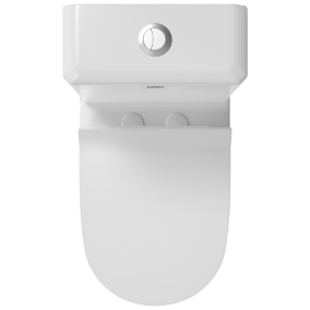 OPC-26121PP Cosmo Washdown One Piece Closet P Trap With Soft Close Seat Cover, Hinges, Fixing Accessories Set and Accessories Set, Cistern Fittings