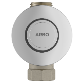 MP-5220 Metropole Forged Brass WC Flush Valve 32mm (1.25" Inch) With Exposed Shut Off Provision & Round Plate