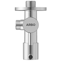 EL-1807 2 Way Angle Cock With Wall Flange