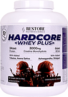 Restore - Hardcore Whey Plus 2kg Chocolate Restore - Hardcore Whey Plus 2kg Chocolate