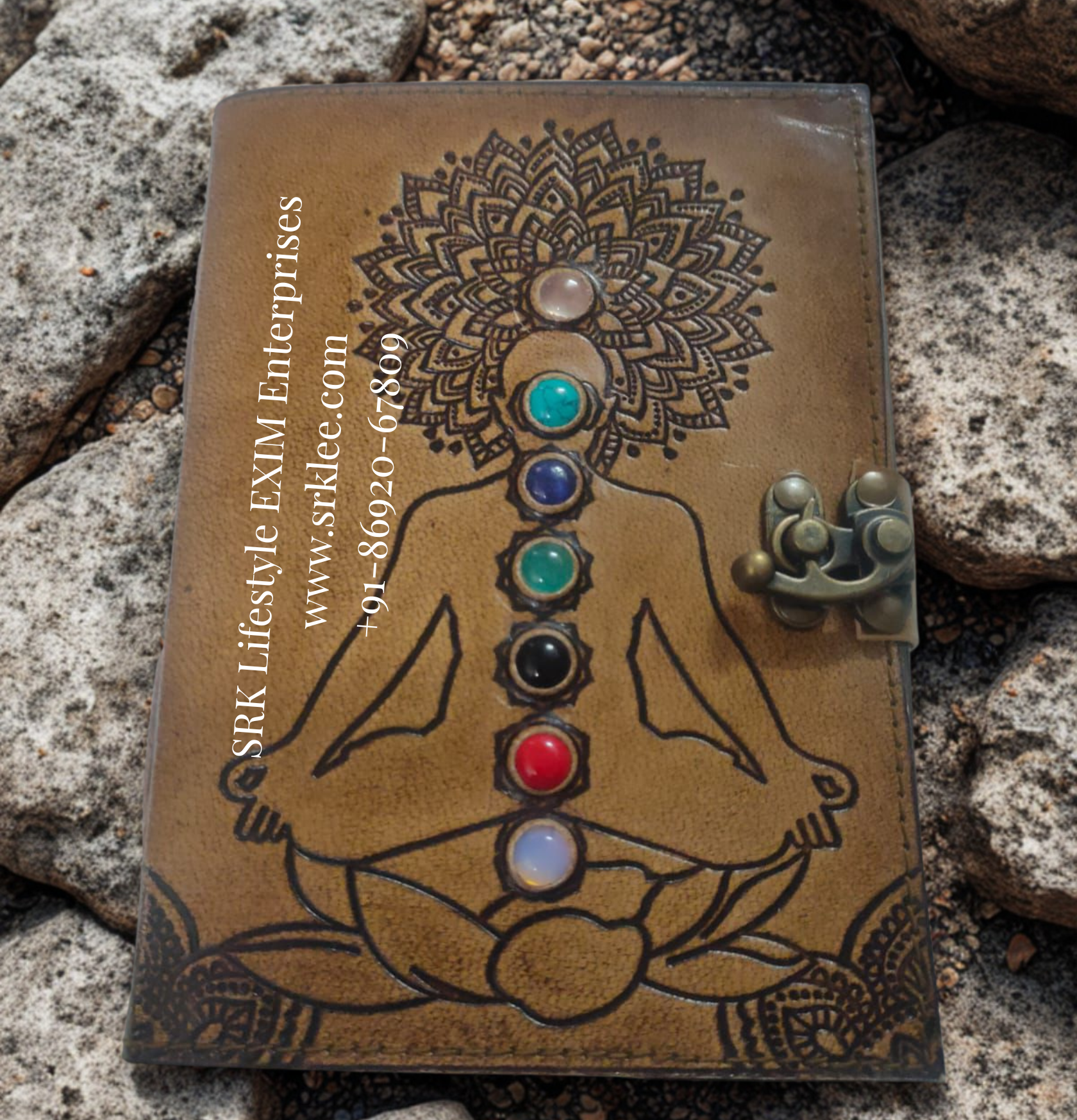 7 Chakra Diary - Brown (6-8 Inch).