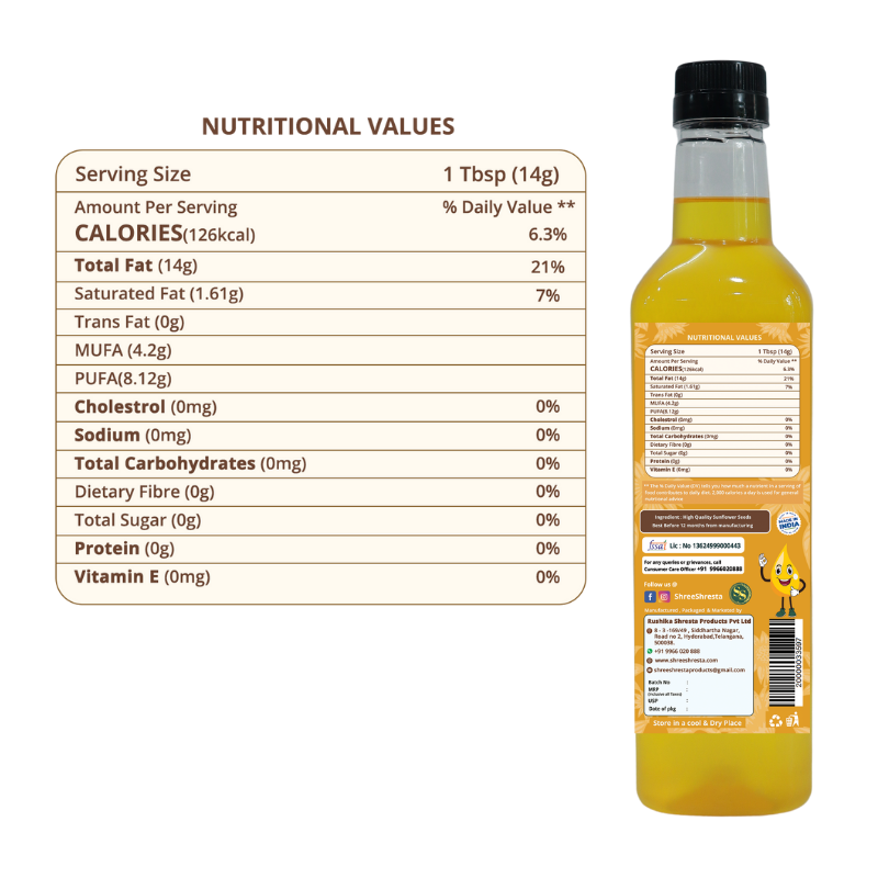 Wood-Pressed Sunflower Oil