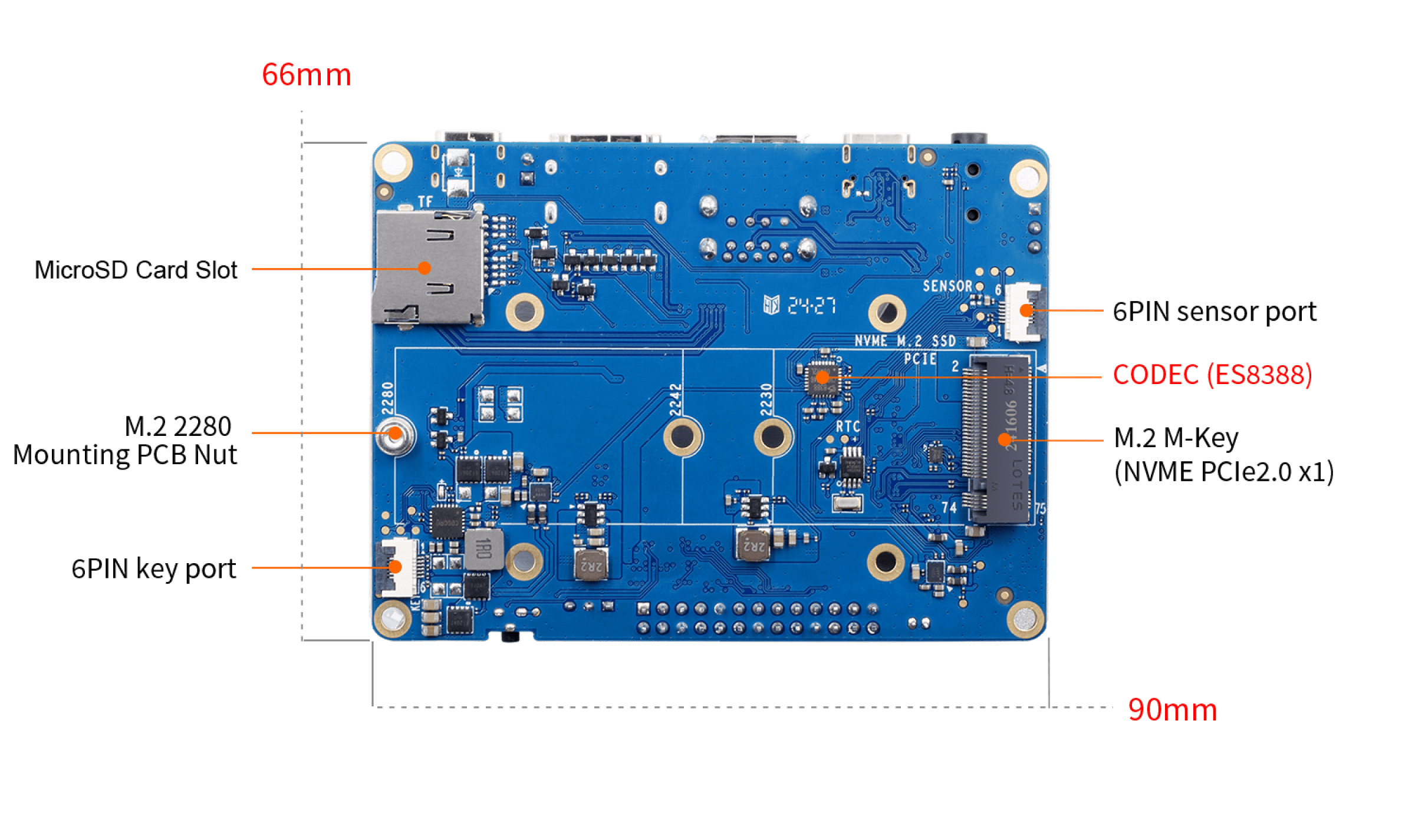OrangePi CM5 Tablet Base Board OrangePi CM5 Tablet Base Board