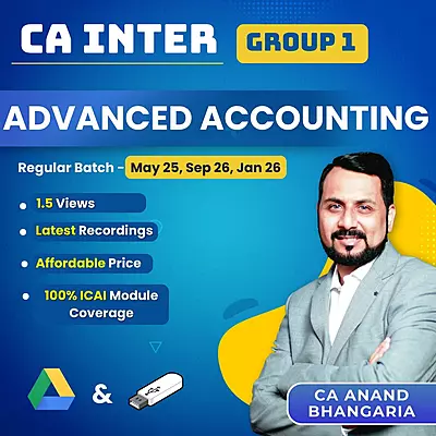 CA Inter Advanced Accounting (Group 1) By CA Anand Bhangariya