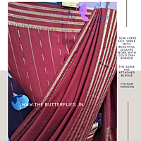 SEMI CREPE SILK SAREE DVFSCRE22873 SEMI CREPE SILK SAREE DVFSCRE22873