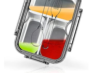Bento Lunch Box for Kids, Lunch Box for Kids – 3 Compartment Insulated Lunch Box Stainless Steel Tiffin Box for Boys, Girls, School & Office – 750 ML-Multi Color Bento Lunch Box for Kids, Lunch Box for Kids – 3 Compartment Insulated Lunch Box Stainless Steel Tiffin Box for Boys, Girls, School & Office – 750 ML-Multi Color