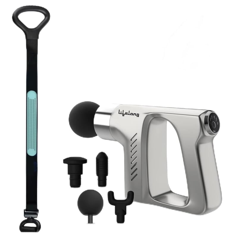 Lifelong Massage Gun - Full Body Massager - Percussion Gun Machine with Threaded Belt for Deep Tissue Muscle Massage Lifelong Massage Gun - Full Body Massager - Percussion Gun Machine with Threaded Belt for Deep Tissue Muscle Massage