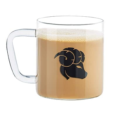 Borosil - Classic Aries Mug, 305 ml, Transparent