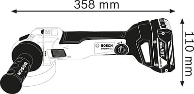 Bosch GWS18V-10(125MM Solo)without Battery Cordless Grinder(06019J4002)