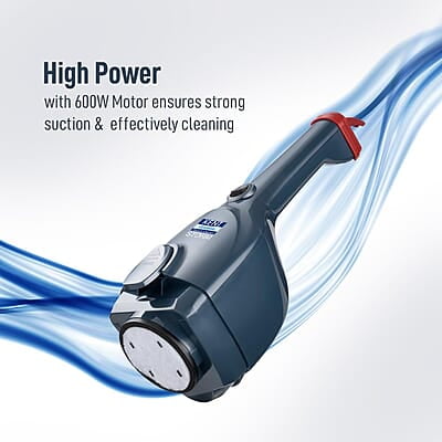 KENT Storm Vacuum Cleaner 600W  Cyclone5 Technology and HEPA Filter  Bagless Design Ideal for Floors, Curtains, Carpets, Sofa Grey