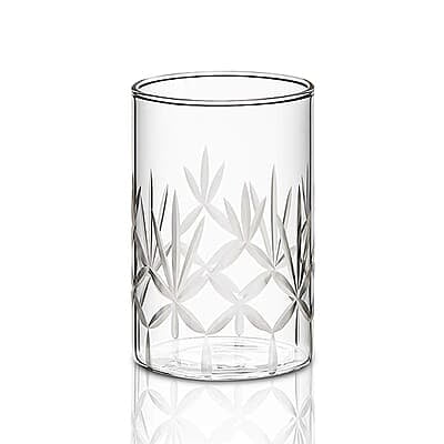 Borosil 295 ml Set of 6 pcs Meadow Vision Transparent Drinking Glass | Borosilicate Glass Tumblers for Water, Cold Drinks, Juice| Flame Proof, Microwave & Dishwasher Safe | for Daily use & Gifting